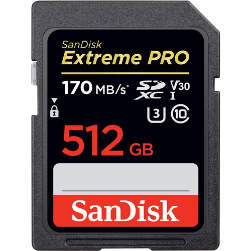 Sandisk Extreme Pro 512gb 170mbS Sdxc Memory Card 001
